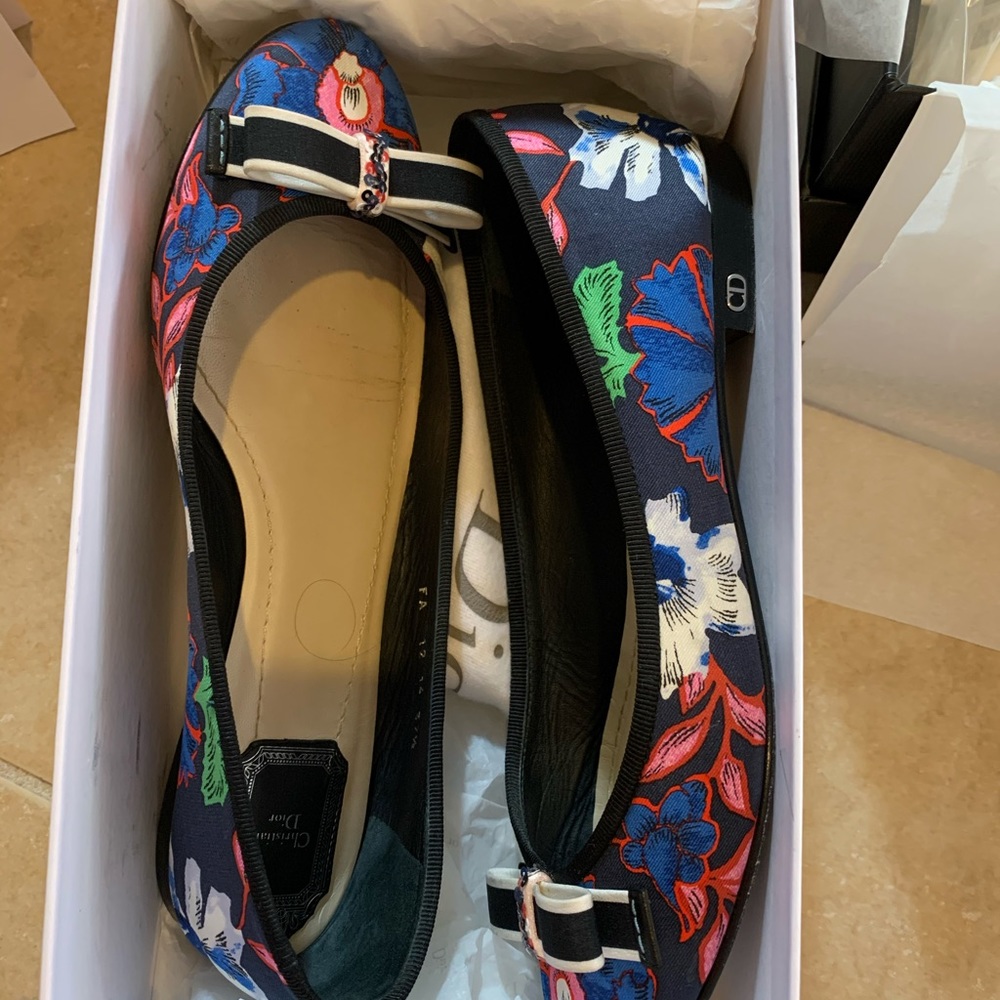 Christian Dior Ballet Print Flats size 37.5